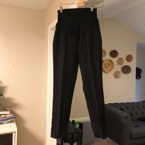 Black Isabella Oliver pleated skinny trouser